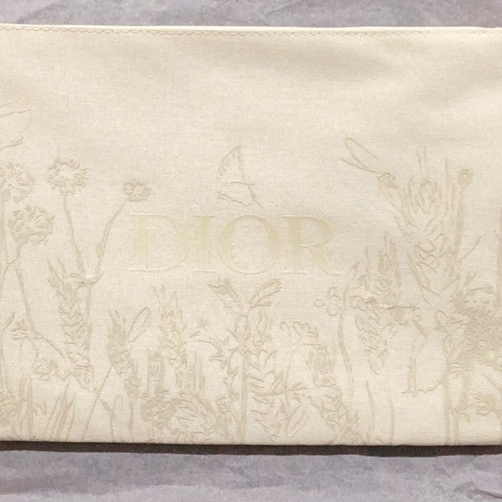 Dior Cream Floral Clutch